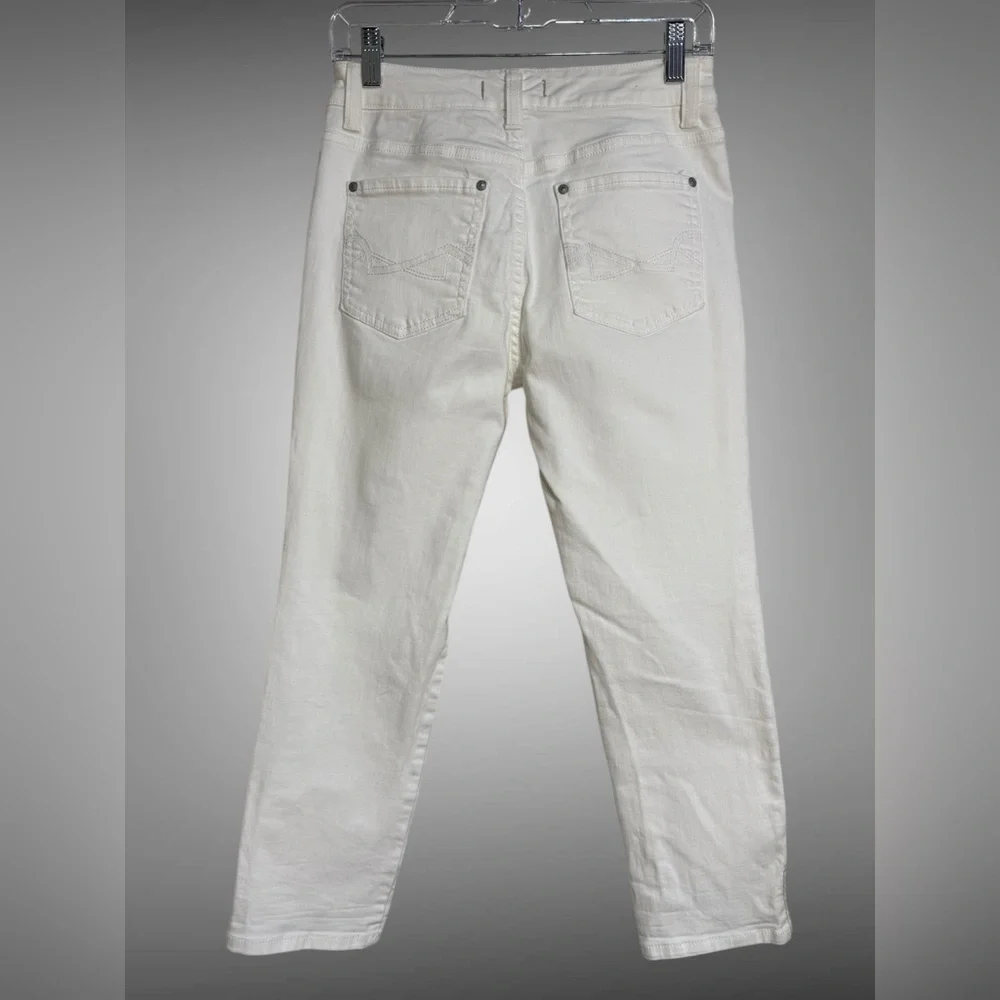 Nine West Vintage America White Stretch Jeans Size 2 Skinny - Picture 2 of 15